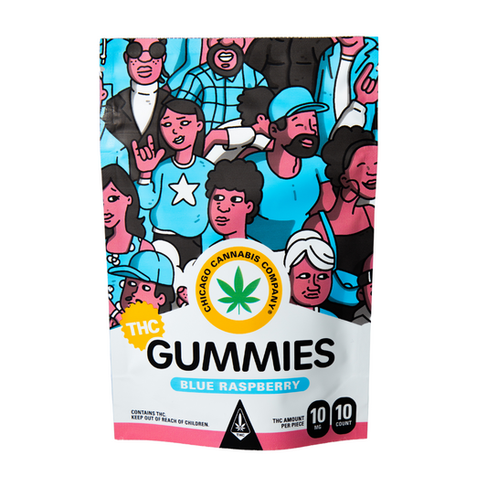 THC Gummies: Blue Raspberry (100mg)