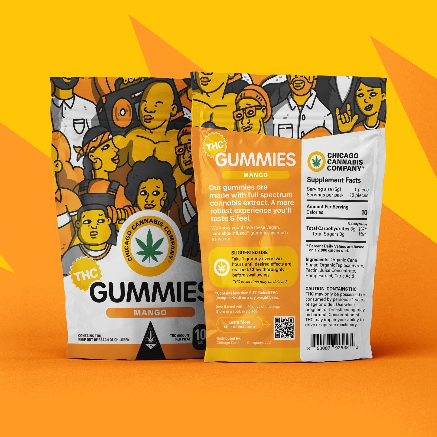 THC Gummies: Mango (100mg)